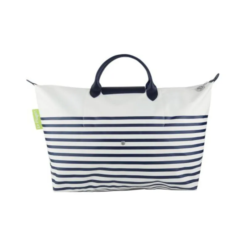 LONGCHAMP Recycled Nylon With Canvas Bag, Boston Bag, Travel Bag Large Size Unisex Multicolor-2