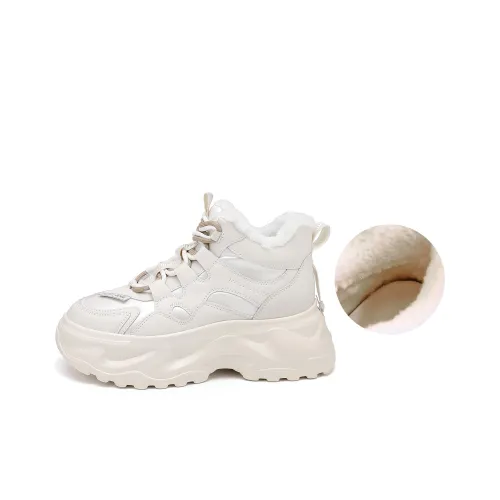 BAIJIHONG Chunky Sneakers Women's Low-Top