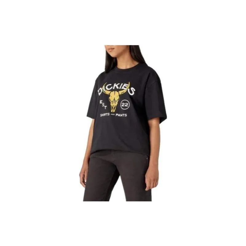 Dickies Bull Skull Heavyweight T-Shirt T-Shirt Unisex Black-4
