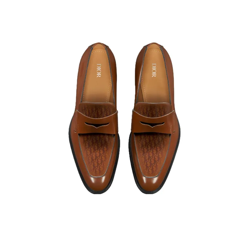 DIOR Timeless Loafers Men's Brown-2