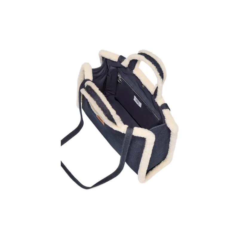 UGG Telfar Fabric Tote Bag Shopping Bag Shoulder Bag Crossbody Bag Handbag Medium Size Women's Denim Blue-3