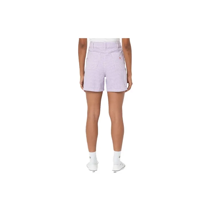 Dickies Regular Fit Hickory Stripe Shorts 5' Casual Shorts Women's Light Purple-1