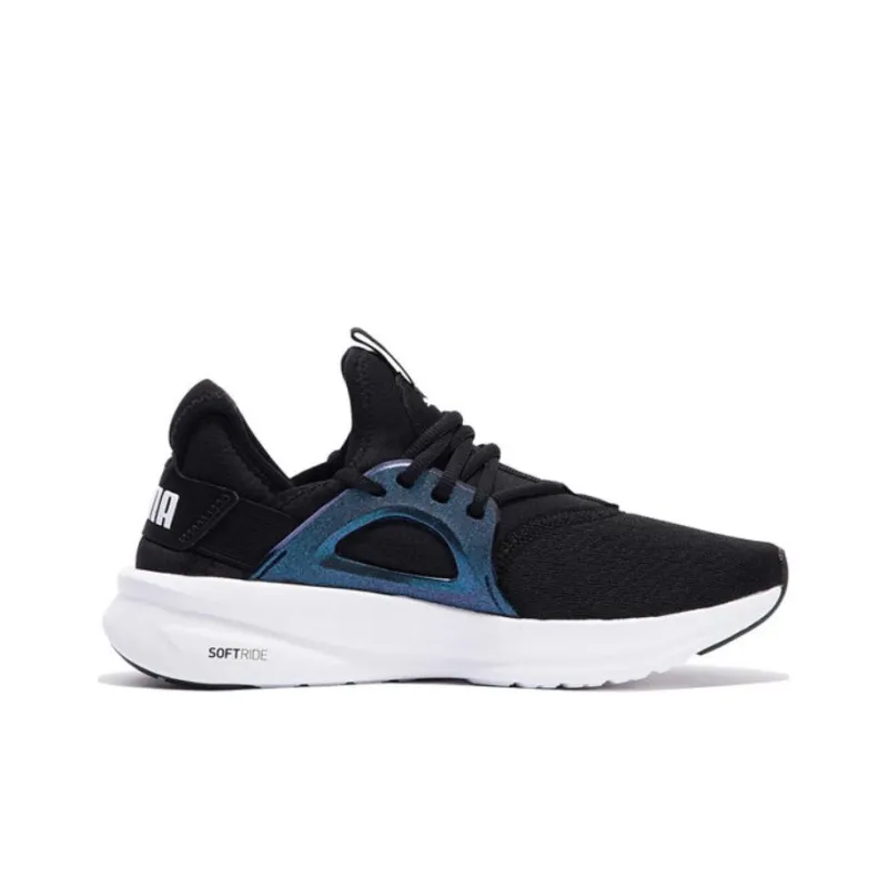 PUMA Softride Cushioning Anti Slip Wear Resistant Breathable Support Rebound Low Top Casual Shoes Women's Black-1