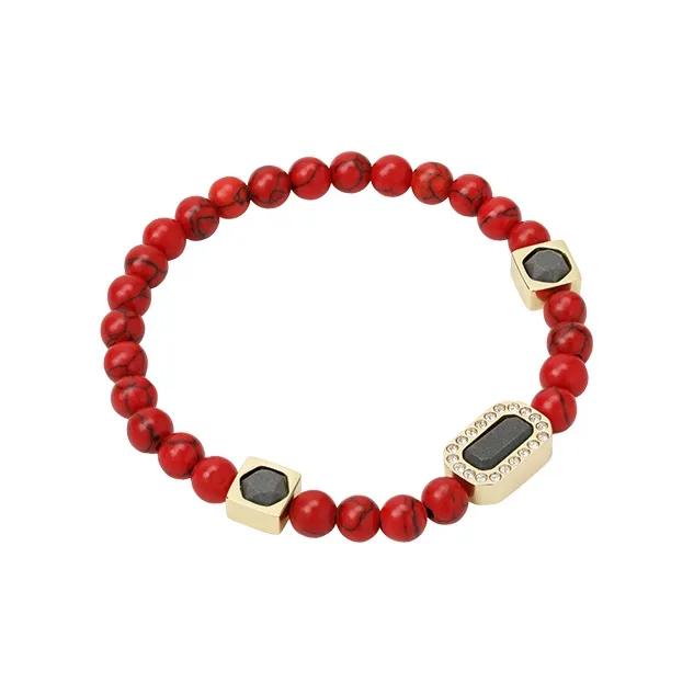 BABAMA Red Turquoise Bracelets Unisex-1