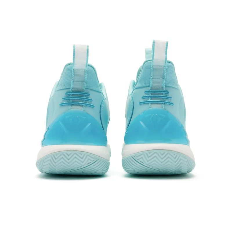 QIAODAN Killing Move 3.0 Shock Absorbers Mid Top Basketball Shoes Men's Blue Sky Color-4