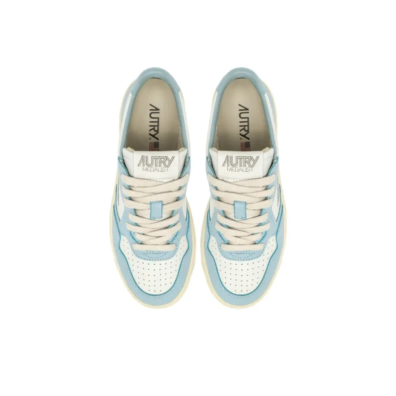 AUTRY Medalist Low Bicolor 'White Baby Blue' Women's-2