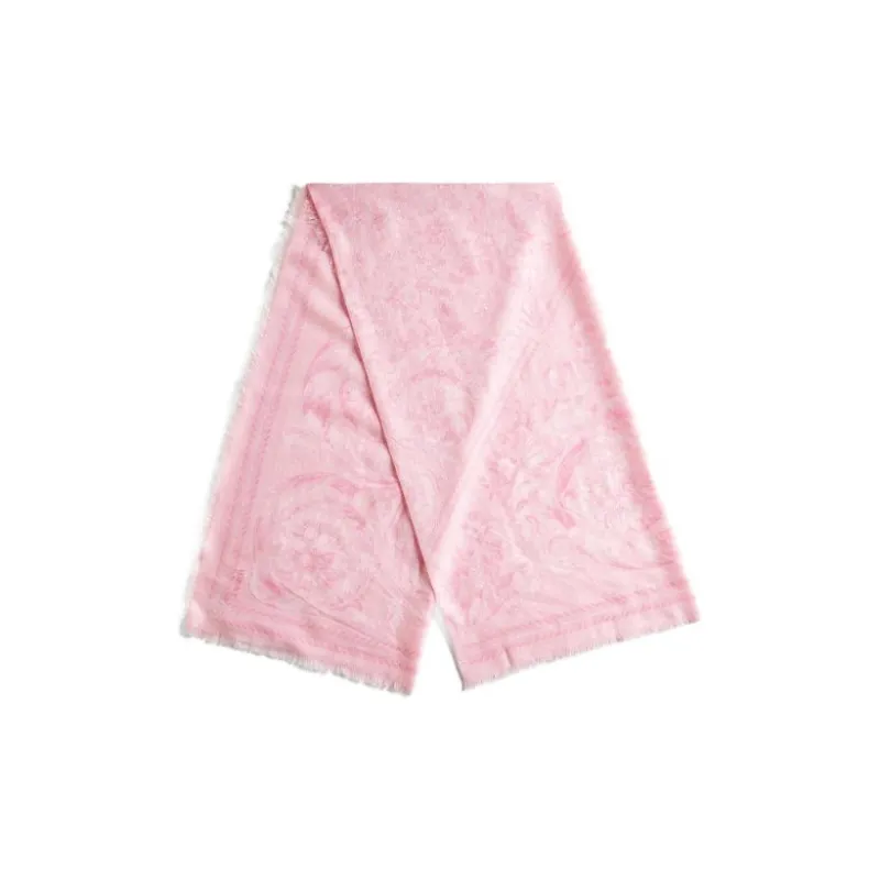 VERSACE Knit Scarves Women's Pink-2