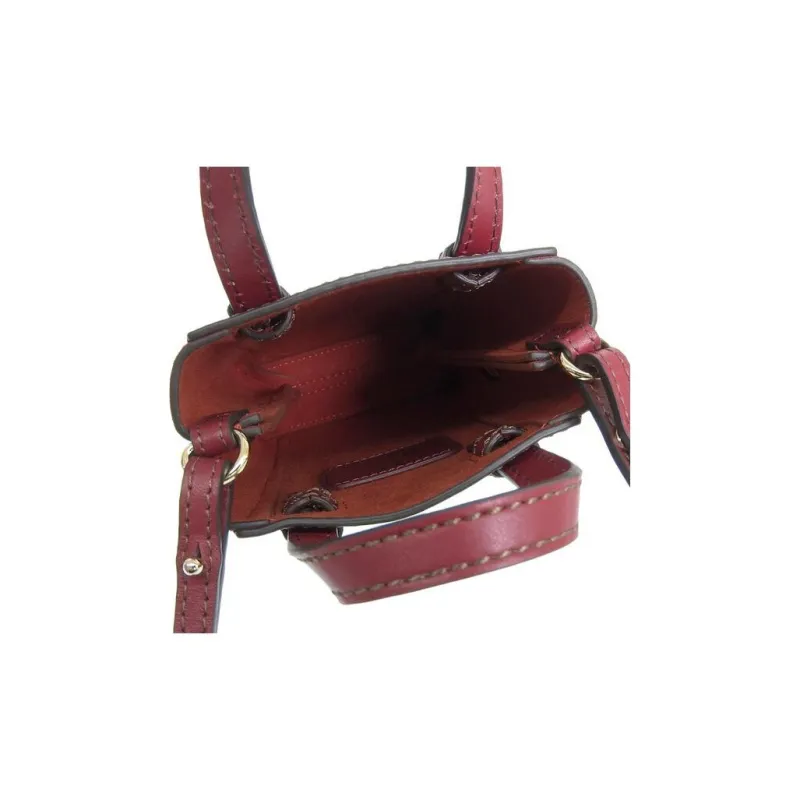 Furla Miastella Leather With Suede Handbag, Shoulder Bag, Crossbody Bag Women's Cherry Red-4