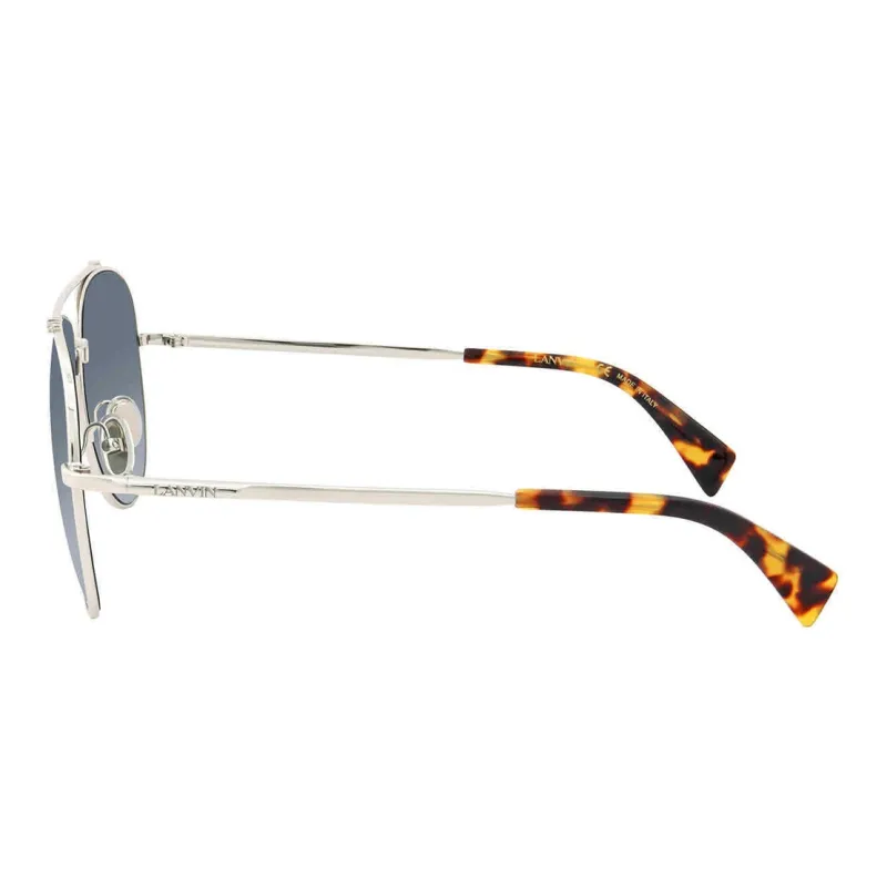 Lanvin Metal Aviator Sunglasses Unisex Silver-2