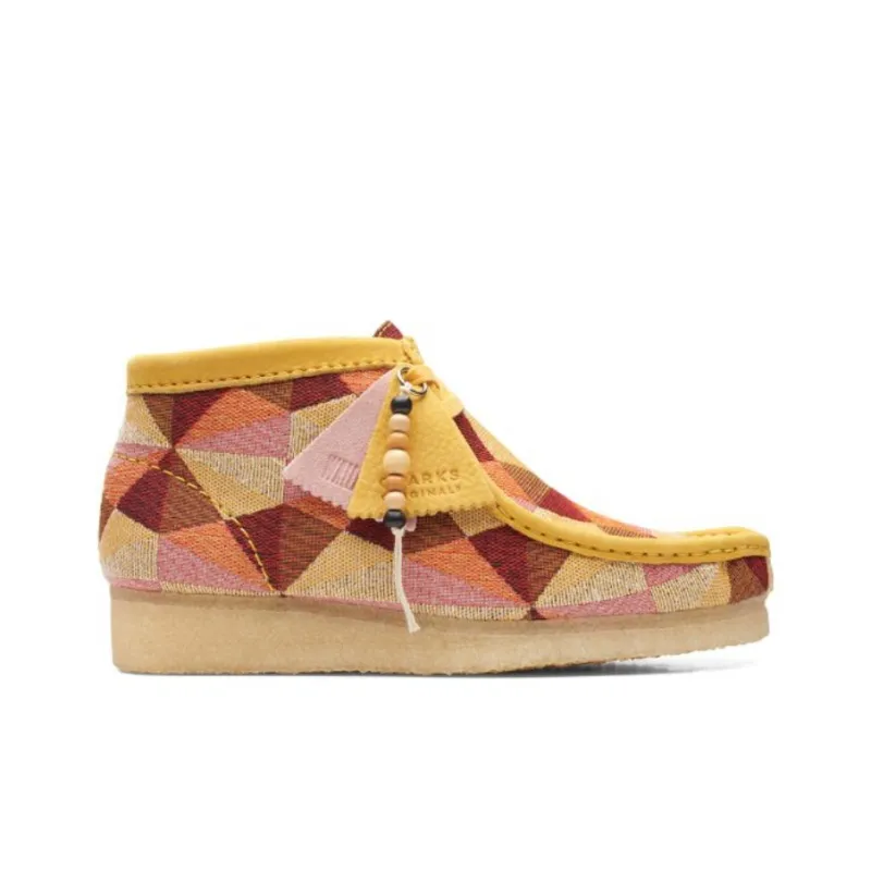 Clarks Wallabee Boots 'Yellow Combination' Women's-1