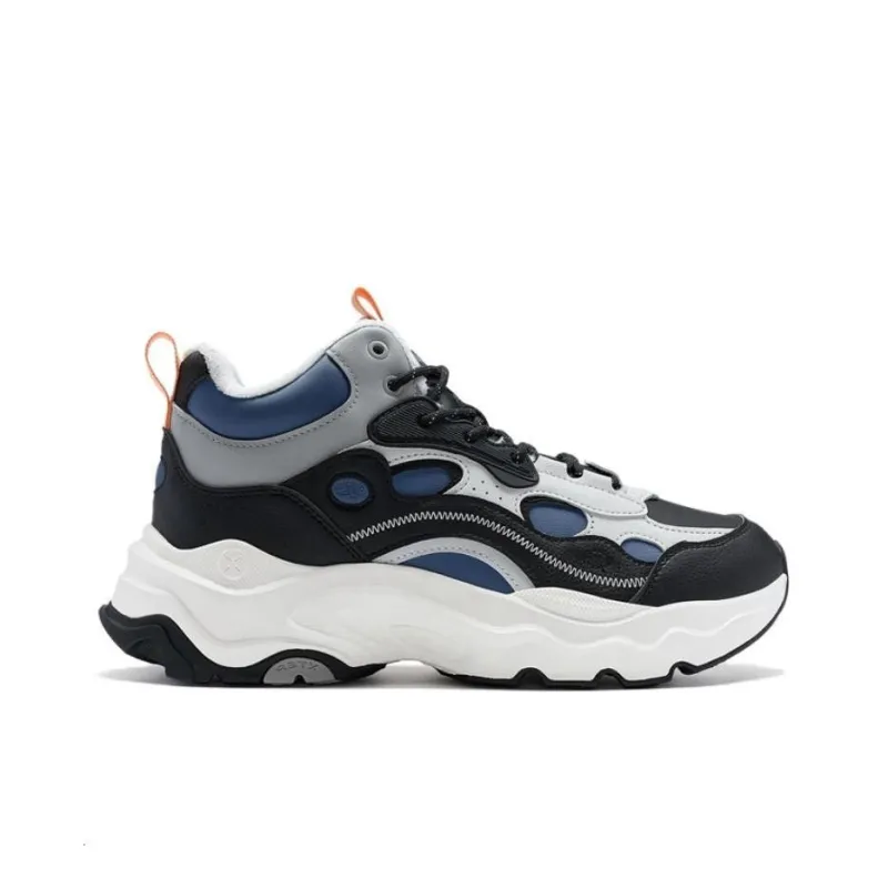XTEP Red Rock 3.0 Anti Slip Wear Resistant Casual Shoes Men's Black Gray Blue-1