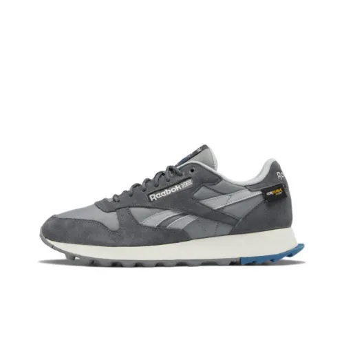 Reebok Classic Leather Running Shoes Unisex Low-Top Gray/White