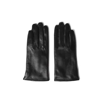 JEFFSUN Sheepskin Gloves Unisex Black
