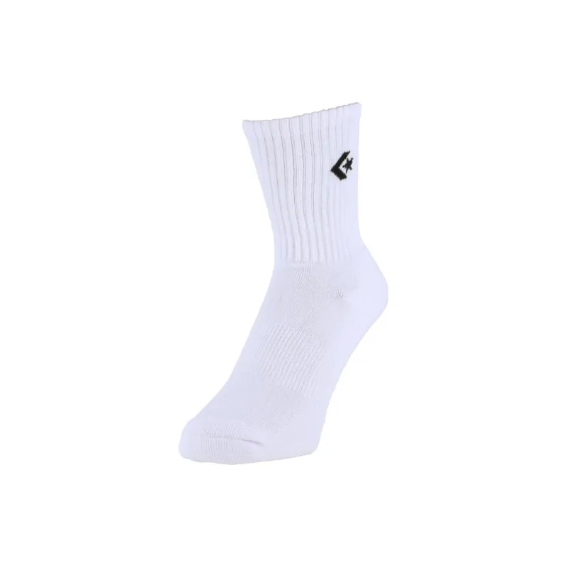 Converse Mid-Calf Socks Unisex 1 Pack White-1
