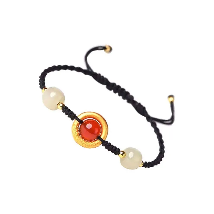 Heng Tai Jewelry Agate Jade Bracelet/Anklet Unisex-5