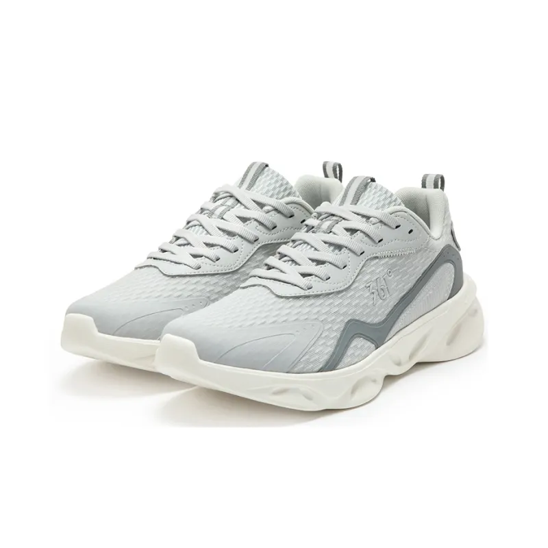 361° Light Feathers Cushioning Anti Slip Wear Resistant Breathability Low Top Running Shoes Men's Photon Gray-2