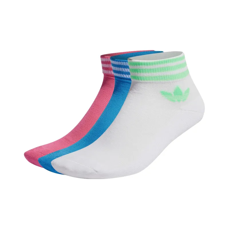 Adidas Originals TREFOIL ANKLE SOCKS 3 PAIRS Ankle Socks Unisex 3 Pack-0