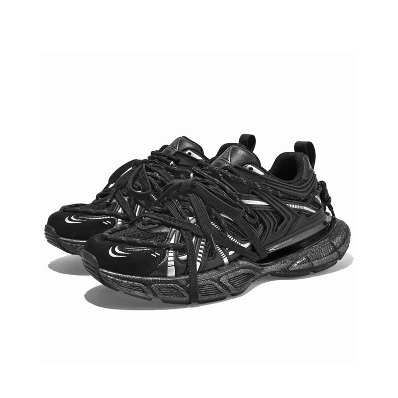 Masongarments Cage Series Abrasion Resistant, Breathable, Lightweight, Height Increasing Low Top Chunky Sneakers Unisex-2