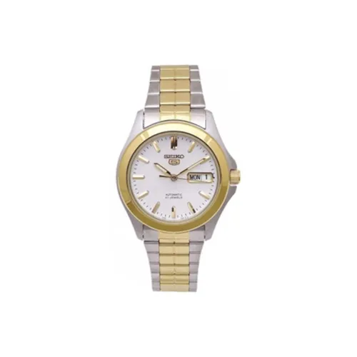 SEIKO Automatic Mechanical Movement Stainless Steel Strap Watch Men's Watches White Dial SNKK94K1