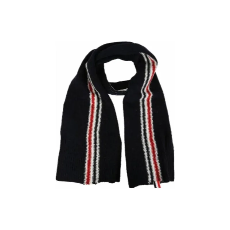 THOM BROWNE· Knit Scarves Men's Black-1