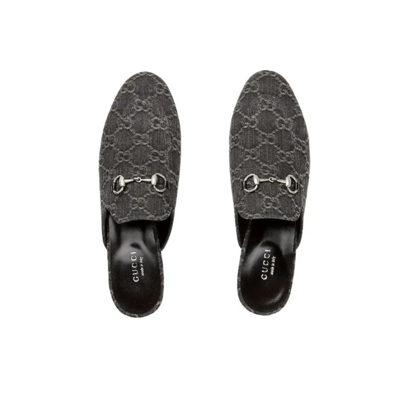 GUCCI Princetown Closed Toe Slippers Women's Black-2