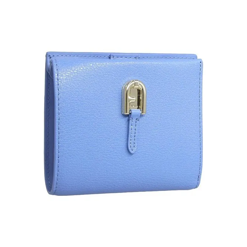 Furla Leather Wallet Women's Light Blue-1