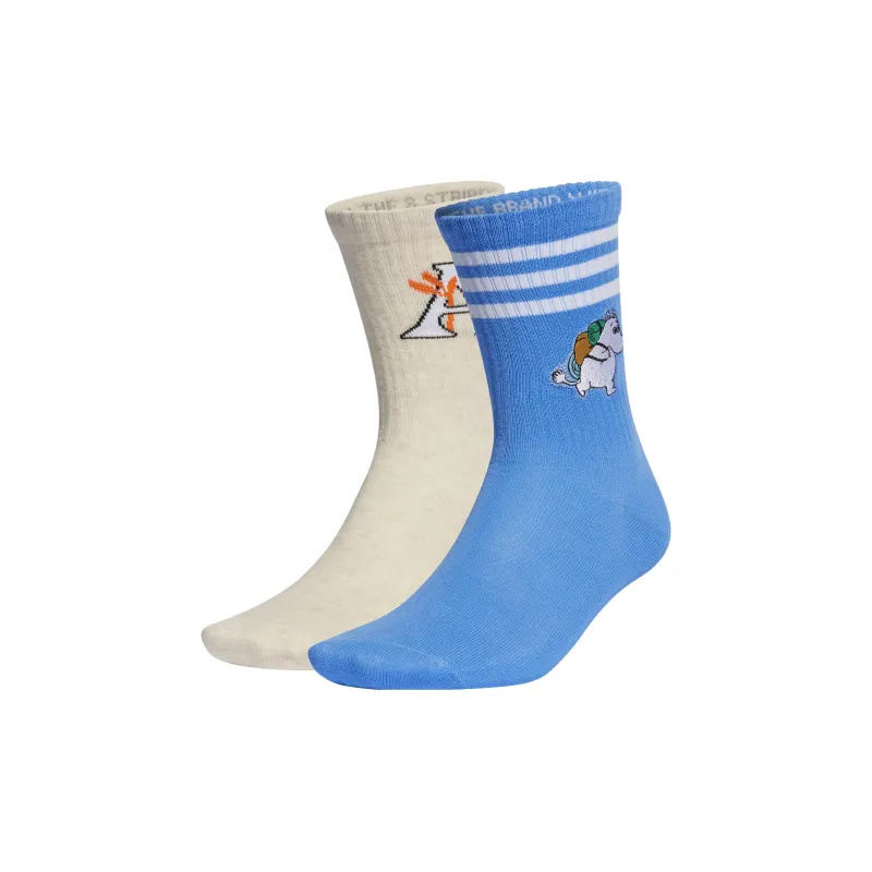 Adidas MOOMIN CREW SOCKS 2 PAIRS Mid Calf Socks Women's 2 Pack-0