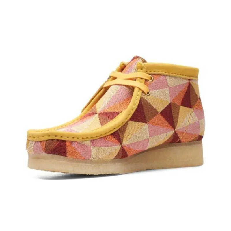 Clarks Wallabee Boots 'Yellow Combination' Women's-2