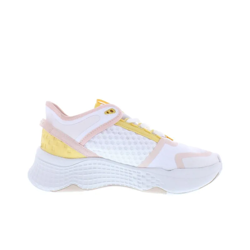 LACOSTE Anti Slip Wear Resistant Low Top Casual Shoes Women's White Pink-1