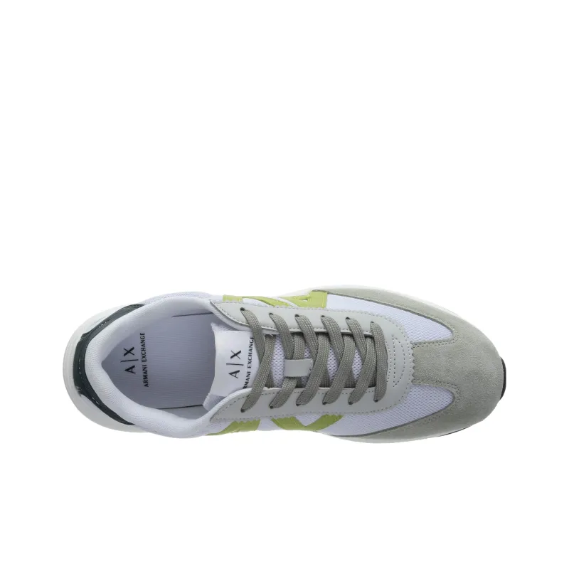 EMPORIO ARMANI Abrasion Resistant Low Top Casual Shoes Men's Gray Green-3