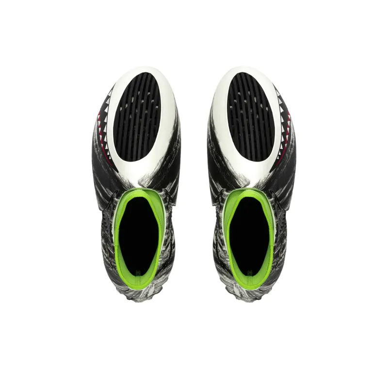 GENEGG Anti Slip Wear Resistant Low Top Casual Shoes Unisex White Green Black-3