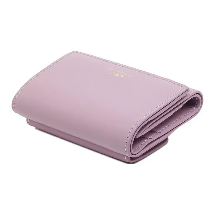 A.P.C Leather Wallet Women's Lavender-3