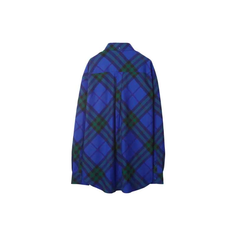 Burberry EKD embroidered Checkered Cotton Shirt-7