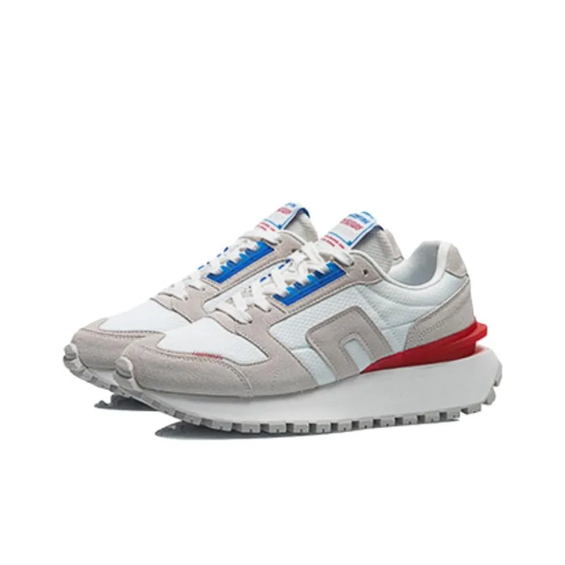 LiNing CF Jiehua Cushioning Anti Slip And Wear Resistant Low Top Casual Shoes Men's Gray White-2
