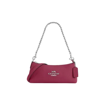 COACH Charlotte Cow Leather Portable Crossbody Bag Shoulder Bag Women's Bright Purple