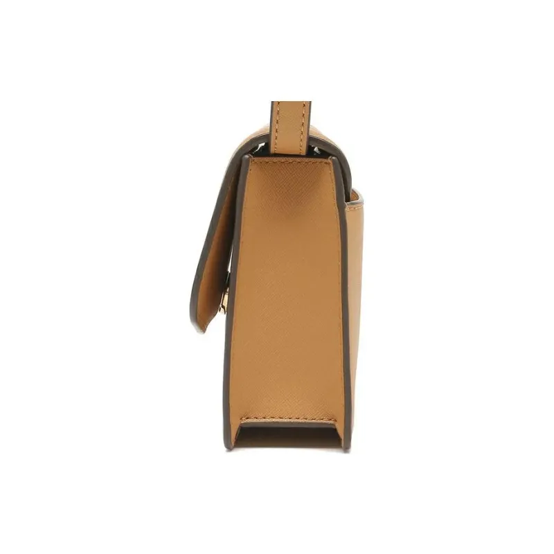 TORY BURCH Leather Shoulder Bag, Crossbody Bag Mini Women's Beige-2