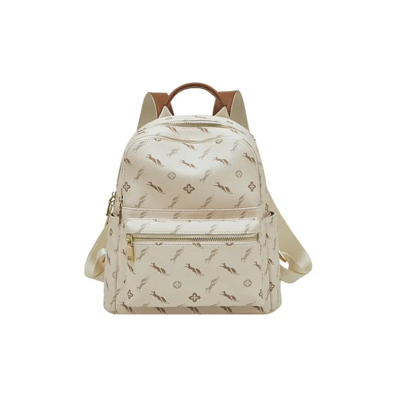 FOXER Synthetic Leather Backpack Medium Size Women's Multicolor-2