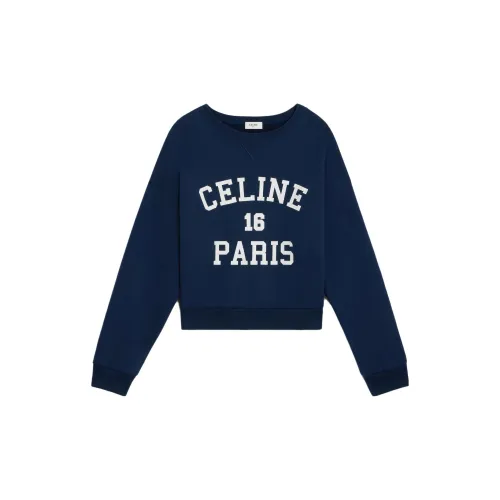 CELINE Sweatshirts Women's Marine Blue