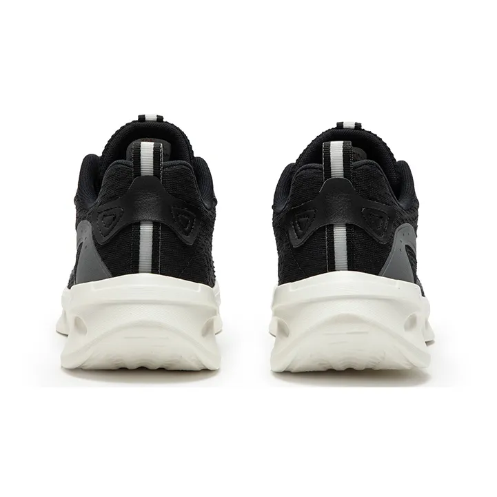 361° Cushioning, Slip Resistant, Abrasion Resistant, Breathable Low Top Running Shoes Men's Black Gray-3