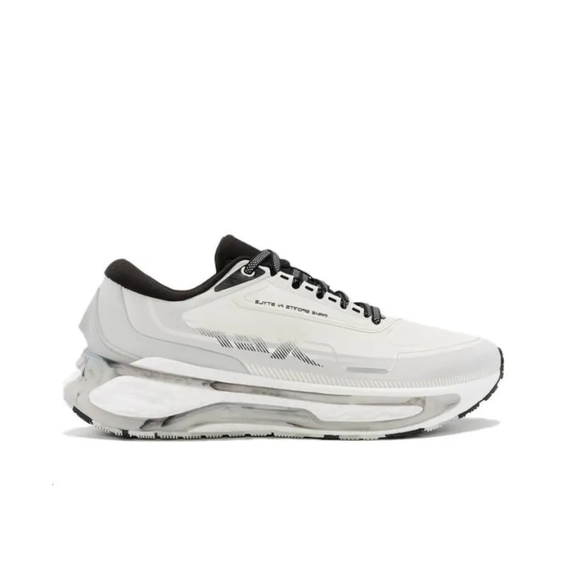 XTEP Cushioning, Wear Resistant Low Top Running Shoes Men's White Gray-1