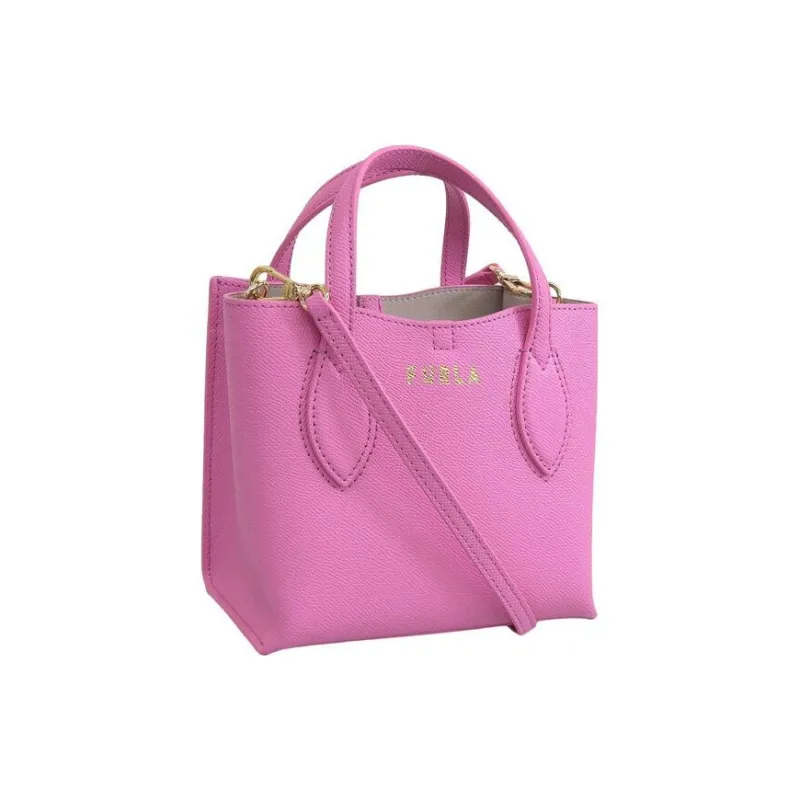 Furla Leather Tote Bag, Shopping Bag, Shoulder Bag, Handbag Mini Women's Pink-1