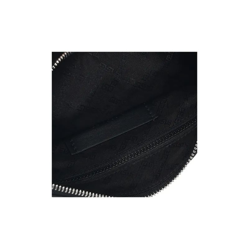 VERSACE Leather Clutch Unisex Black-6