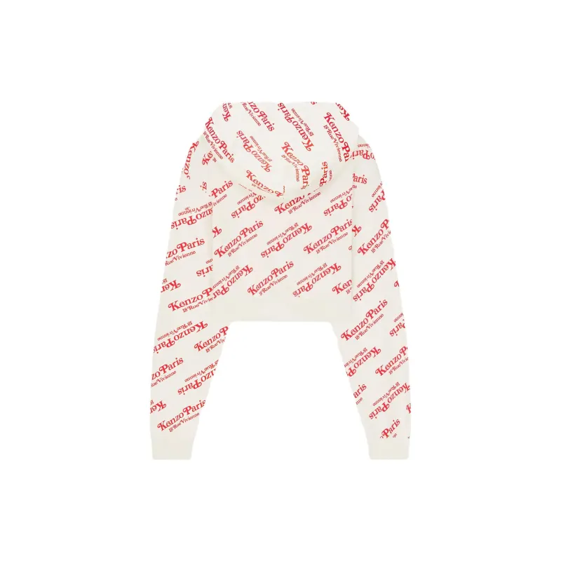 KENZO All Over Logo Printed Hoodie-1