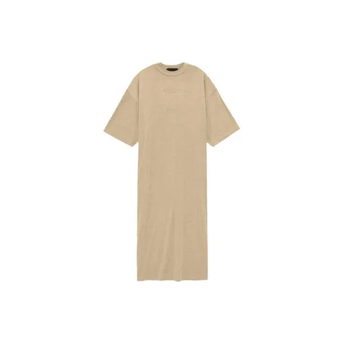 Fear Of God Essentials Short-Sleeved Dresses Women's Cloudy Gold/Gold Heather