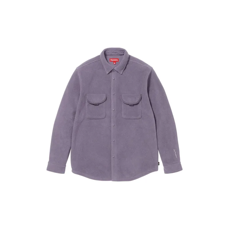 Supreme Polartec Shirt FW23 Purple Lilac L - POIZON