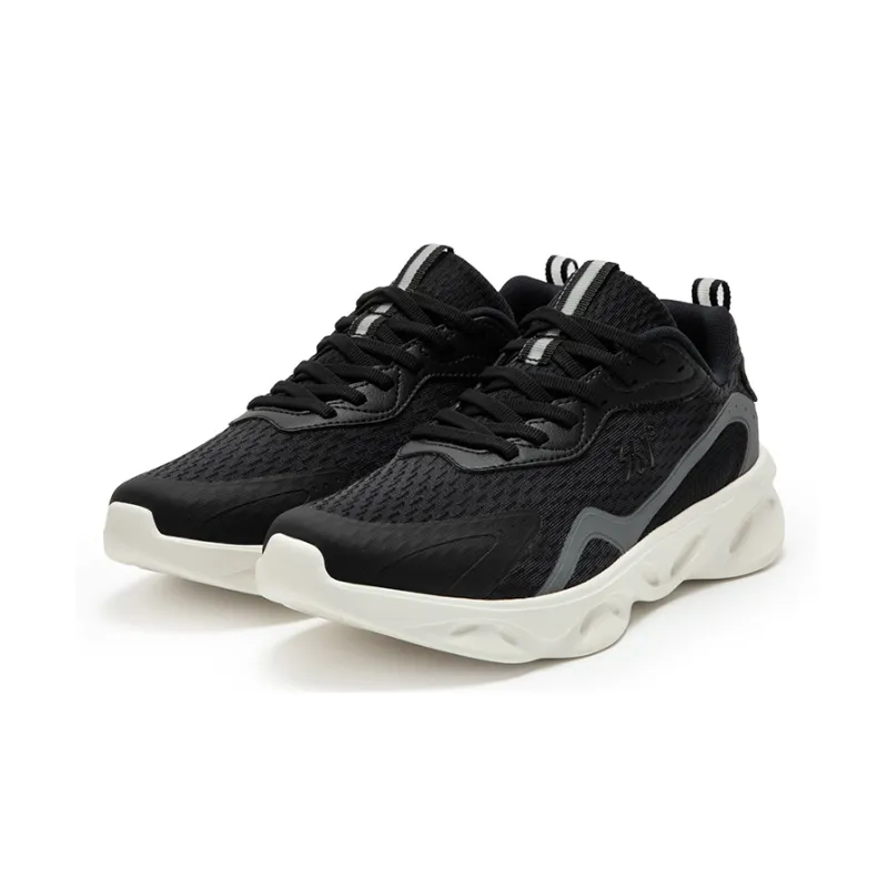 361° Cushioning, Slip Resistant, Abrasion Resistant, Breathable Low Top Running Shoes Men's Black Gray-2