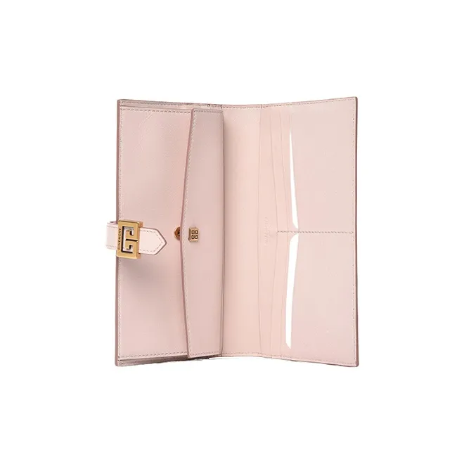 GIVENCHY Goatskin Wallet Women's Pink-3
