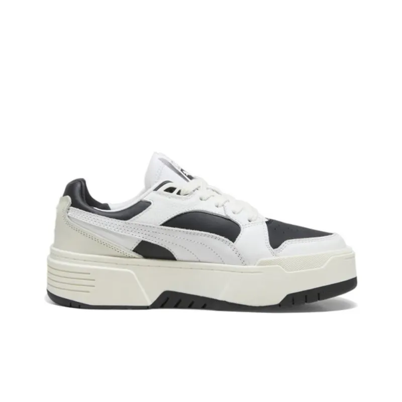 PUMA California Lwt Anti Slip Wear Resistant Low Top Skateboard Shoes Women's White Black-1