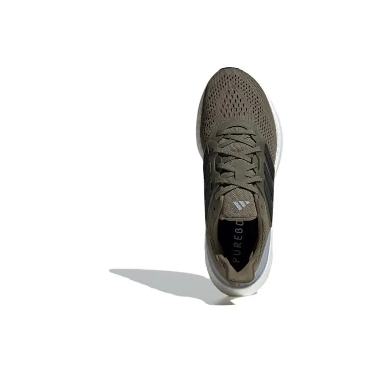 Adidas Pureboost 23 Olive Strata Core Black Halo Silver-2