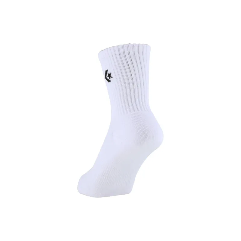 Converse Mid-Calf Socks Unisex 1 Pack White-3